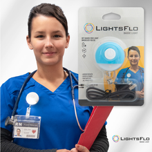 Load image into Gallery viewer, Lightsflo Nurse Badge Light - Portable Rechargeable Badge Reel
