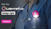 Load image into Gallery viewer, Lightsflo Nurse Badge Light - Portable Rechargeable Badge Reel

